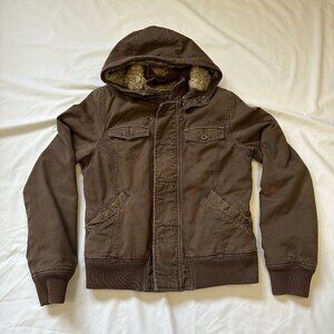 Aritzia TNA Maverick Canvas Bomber Jacket Coat ASO M